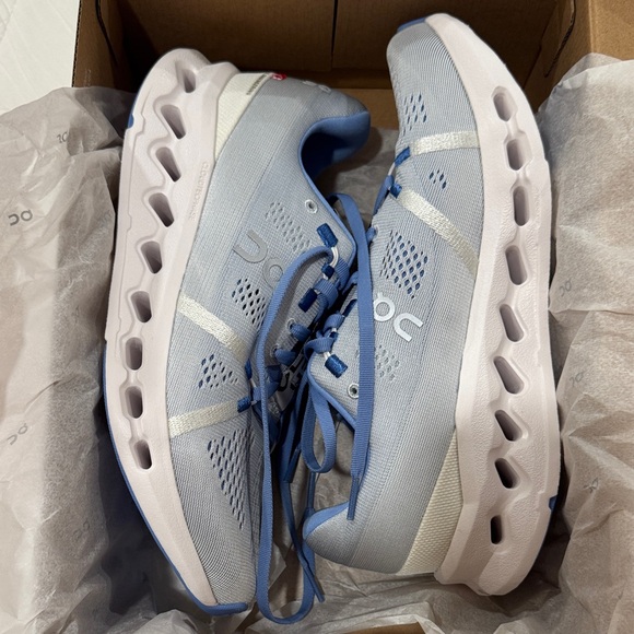On Running Women's Cloudsurfer Sky Blue Athletic Sneakers - Picture 7 of 8